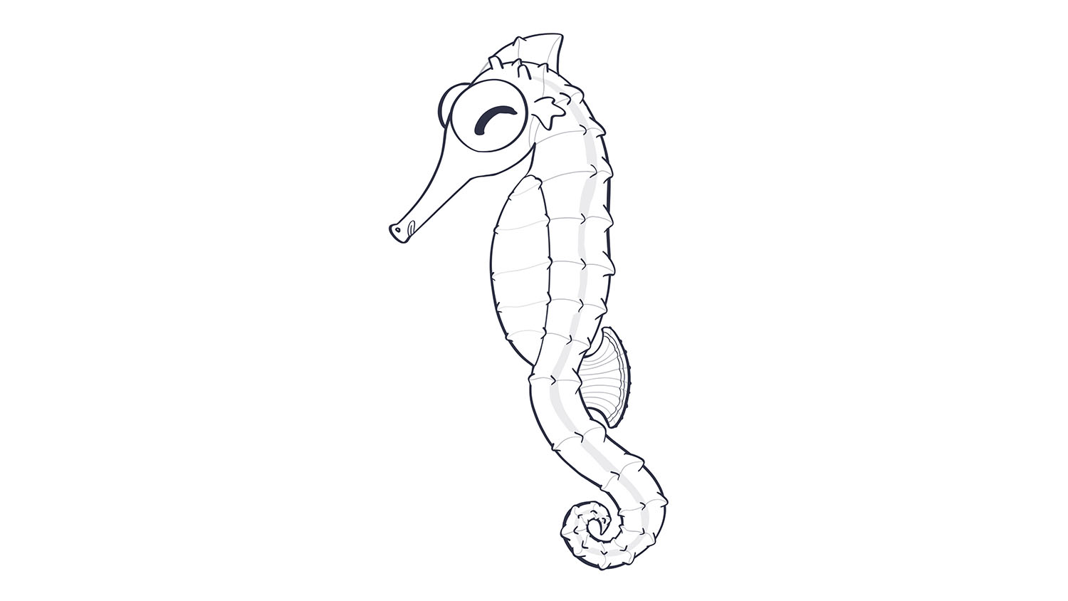 64. Caballito de mar / Seahorse